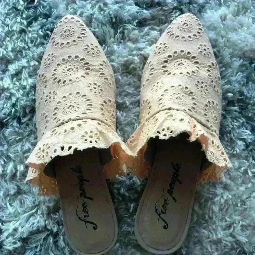 Free People Sienna Mule Coral NWT Size 39 - Picture 2 of 8